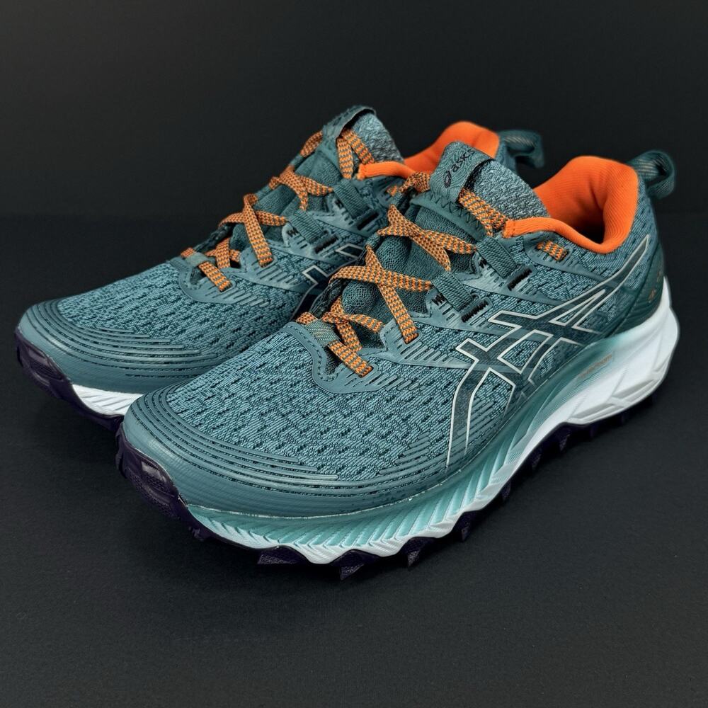 🔥 ASICS Gel Trabuco 10 Women’s 7.5 Misty Pine Soft Sky Trail Running Shoes